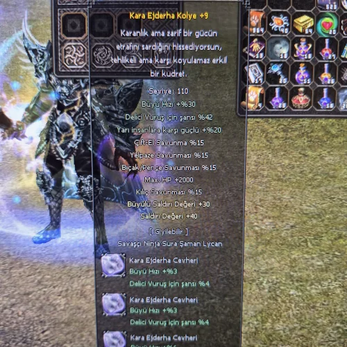  +9 KARA EJDER KOLYE FULL EFSUN 55 ORAN